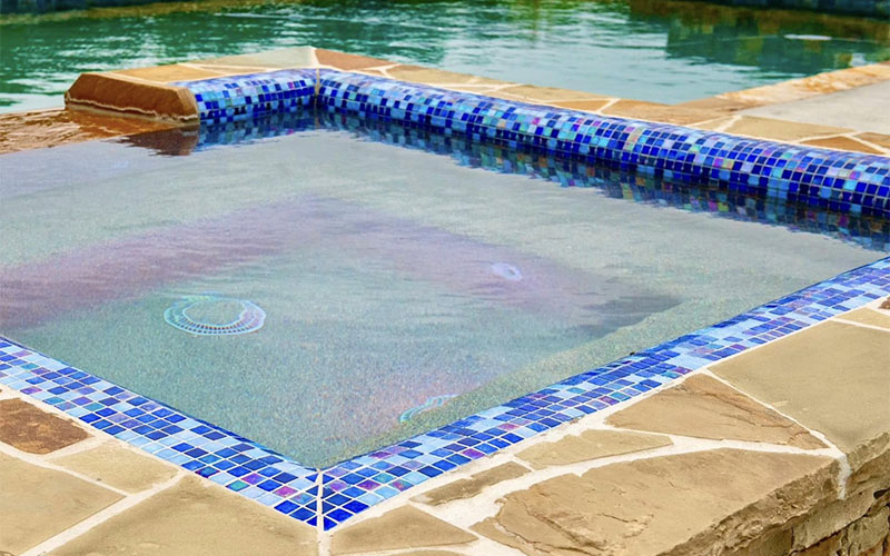 Glass Waterline Tile Upgrade for Pool Builders